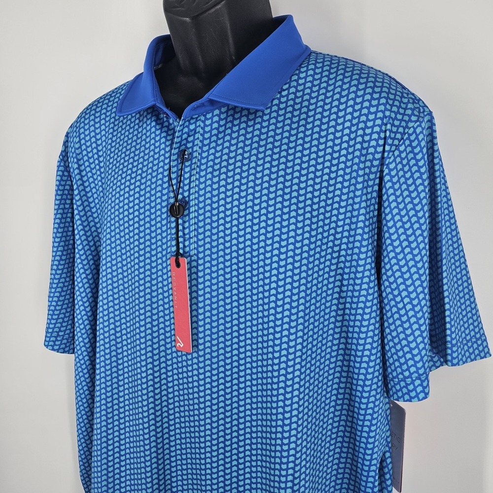 Redvanly Graine Polo Mens Size XXLarge Marine Golf Shirt Performance